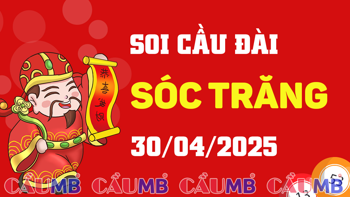 Soi cầu đài Sóc Trăng ngày 30/04/2025