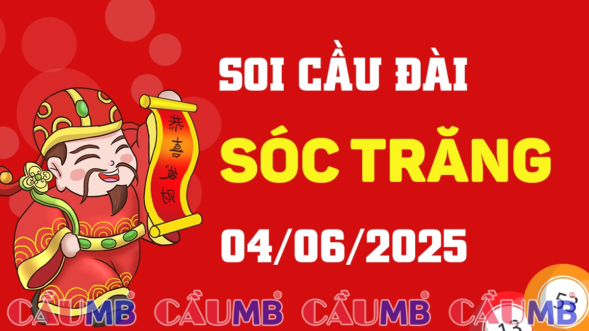 Soi cầu đài Sóc Trăng ngày 04/06/2025