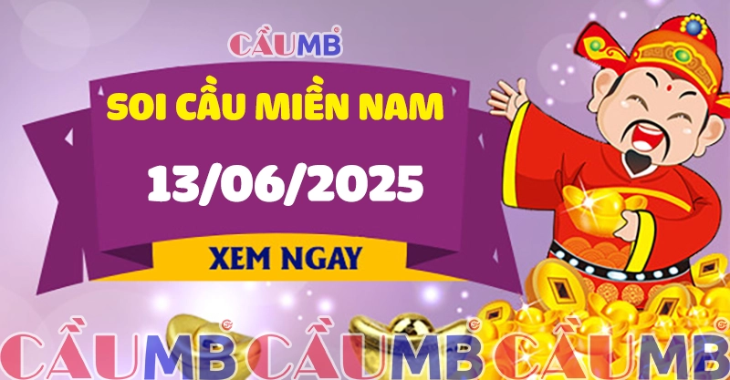 Soi cầu XSMN ngày 13/06/2025